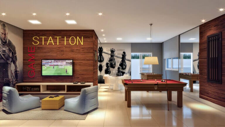 arqpix no salão de jogos