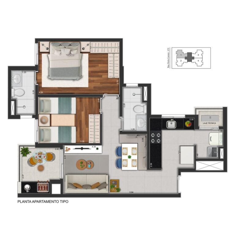 arqpix rt planta apto tipo